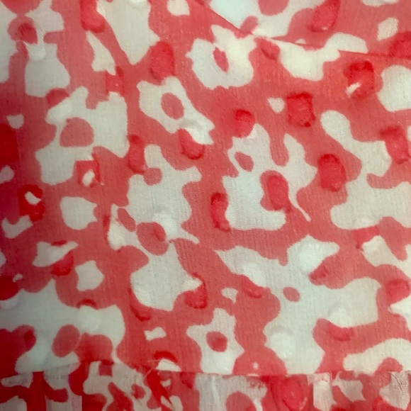 VTG Y2K Tibi 100% Silk Babydoll Coral Print Halter Top NWT Size 4 - Picture 3 of 9